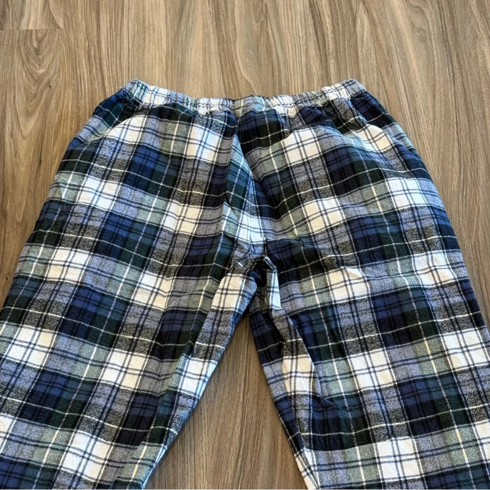 Vermont Flannel Blue Plaid Jogger Pants - Picture 9 of 11